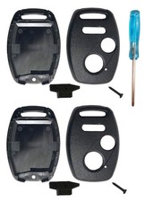 3 Buttons Key Fob Shell Case Fit for Honda Civic CR-V Crosstour Fit Pilot CR-...
