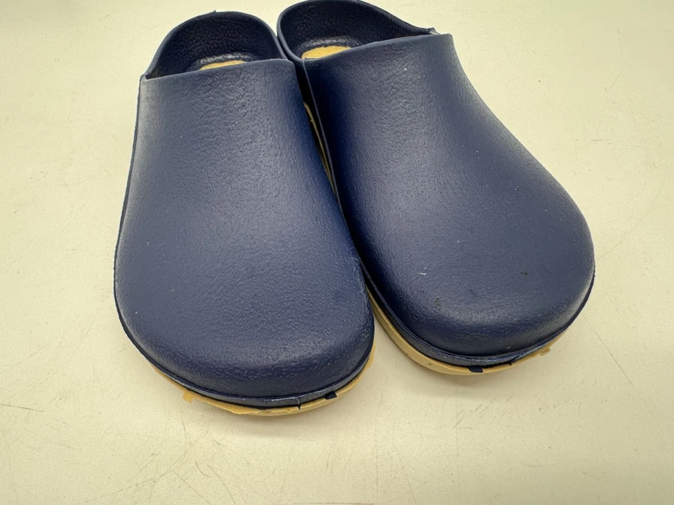 Zapatos Zueco Lacrosse Unisex Sin Cordones Super Birki Talla 8 Azul Beige Plantilla Informal Foto 4 de 4