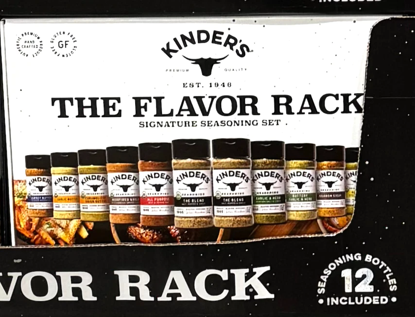 Kinder’s The Flavor Rack Signature Seasoning Gift Set 12 Bottles Holiday 7/2027 - Image 4 of 4