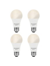 SYLVANIA Smart WiFi LED A19 Bulbs 4-Pack Soft White 9W 2700K Alexa Google