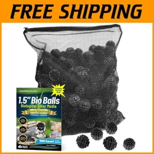 Durable 1.5 Inch Bio Balls - 300 Count for Optimal Aquarium and Pond Filtering