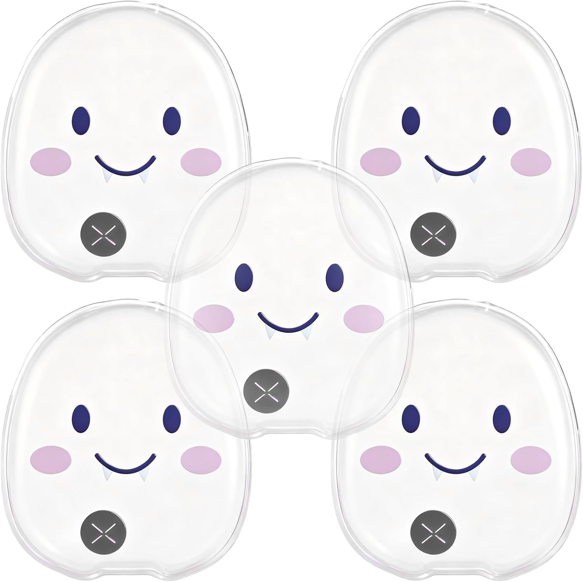 5 Pcs Reusable Snap Heat Packs, Click Pouch Gel Hand Warmers
