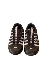 Skechers Size 12 Kids Girls Leather Textiles Uppers Sneaker Shoe Slip On