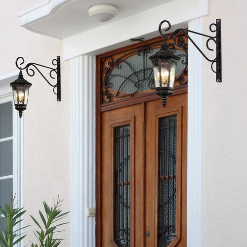 2 szt. Wiszący na ścianie uchwyt na lampkę kwiatową, uchwyt na rośliny Uchwyt ścienny Hak 25cm... - Zdjęcie 6 z 7