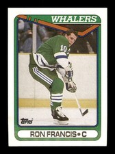  90 Ron Francis 311 Whalers 10 Topps Hockey Sports Trading Card 