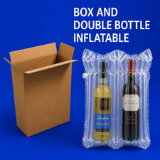Inflatable Bottle Air Bag Protective Wine Packaging and matching Cardboard Boxes
