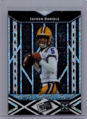 Jayden Daniels 2024 Leaf Football Collective 1/1 Pre Production