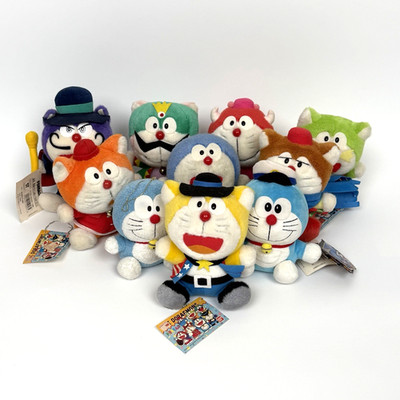 Rare Doraemon & Friends Plush Toy Set of 10 Y2K Tagged - Fast Free Shipping