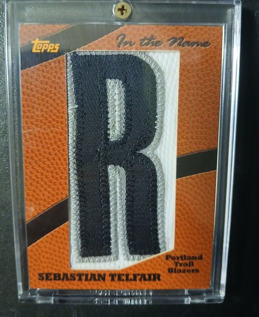 2005-06 Topps Big Game In The Name SEBASTIAN TELFAIR Letter Patch 1/1 Rare 🔥