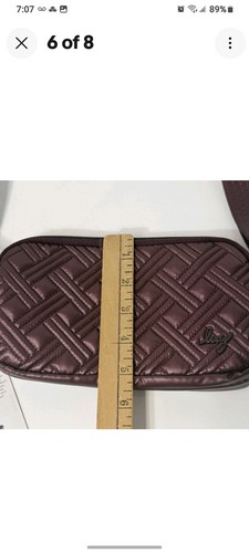 LUG Coupe XL Convertible Shoulder Crossbody Belt Bag in Wine Plum Purple - Bild 13 von 14
