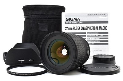 [Top MINT]  Sigma 24mm f/1.8D EX DG Prime AF Lens for Nikon F From JAPAN 1253