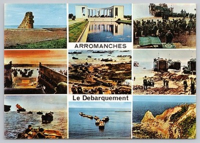 Postcard Arromanches Le Debarquement Normandy France Multiview Continental