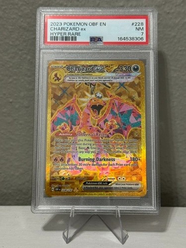 Charizard ex graded PSA 7 for sale on eBay