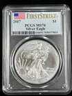 2017 $1 American Eagle PCGS MS70 1 oz Fine Silver Coin FIRST STRIKE