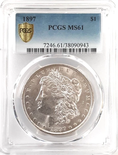 1897 Morgan Silver Dollar PCGS MS61 (943)