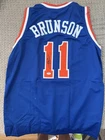 Jalen Brunson Signed New York Knicks Basketball Jersey COA
