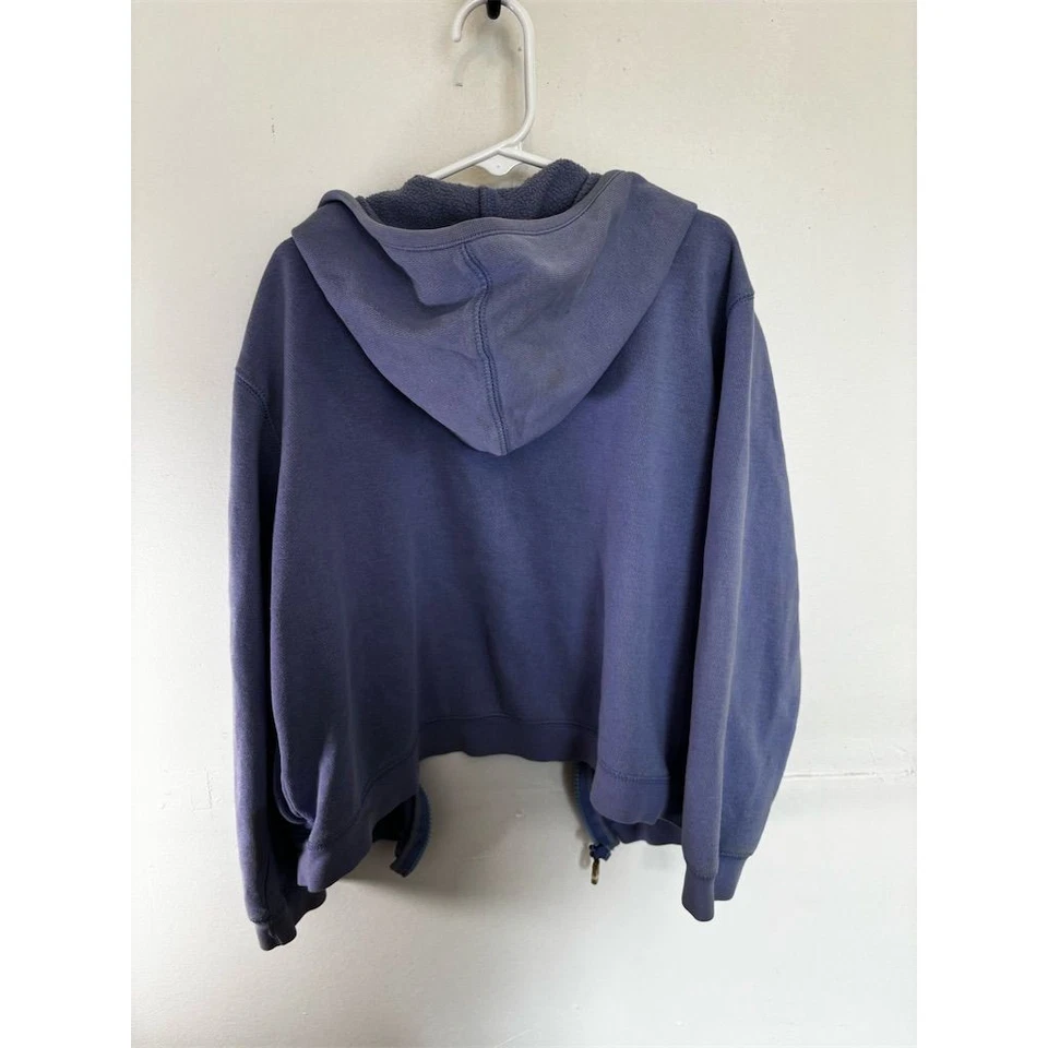 Circo 女孩复古紫色全拉链连帽衫 M 码长袖 — 第 3/4 张图片