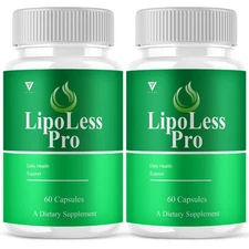 (2 Pack) Lipoless Pro Capsules, Lipoless Advanced Health Formula (120 Capsules)