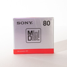 Sony MD80 Blank MiniDisc 80 Minutes MDW80T Brand New