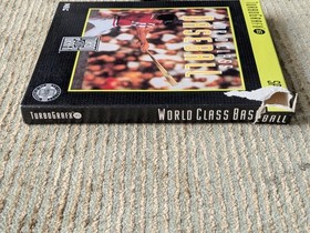 World Class Baseball TurboGrafx 16 TG Complete CIB Tested Working READ