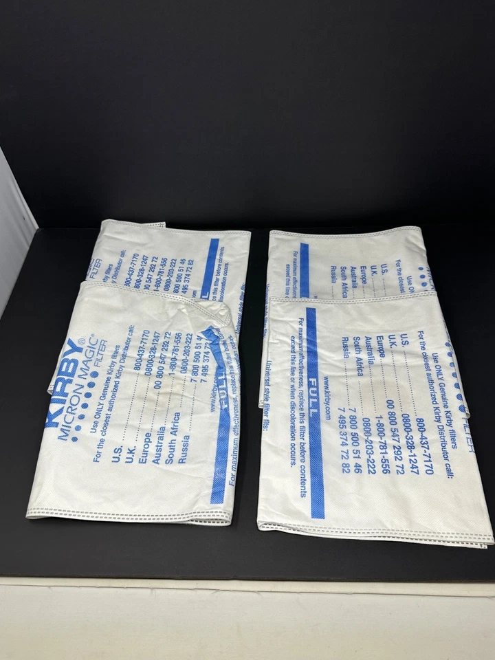 4 KIRBY VACUUM BAGS Sentria UNIVERSAL F Style MICRON MAGIC Hepa Filter L0 - Image 4 of 4