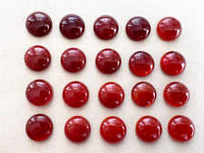 20 12 mm Carnelian Round Cabochon Loose Gemstones NOS Jewelry Stones Vintage