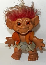 Vintage 1964 Dam Troll Doll - Iggynormous Original Clothes 13” Toy