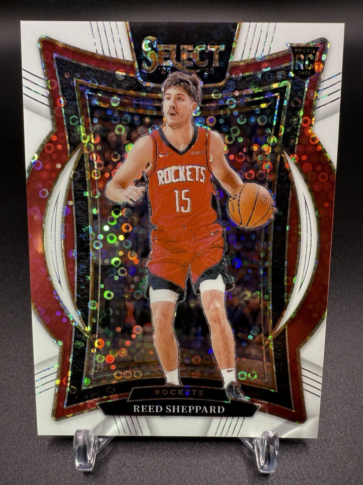 🏀🔥2024-25 Panini Select Reed Sheppard (RC) Concourse White Disco /75 SP🔥🏀