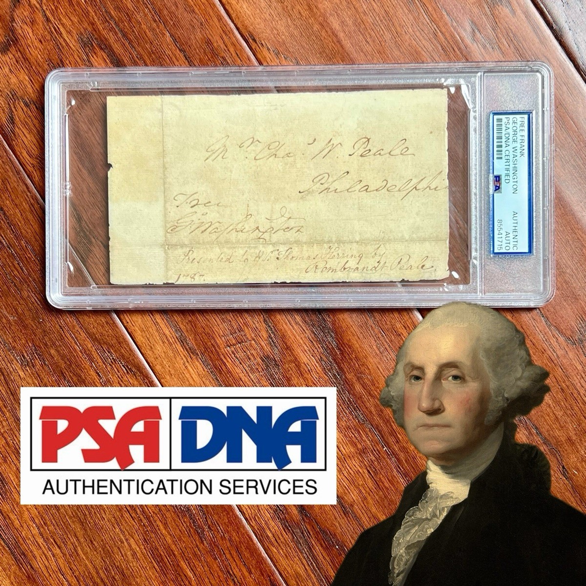 GEORGE WASHINGTON * PSA * Autograph FREE FRANK Signed Plus