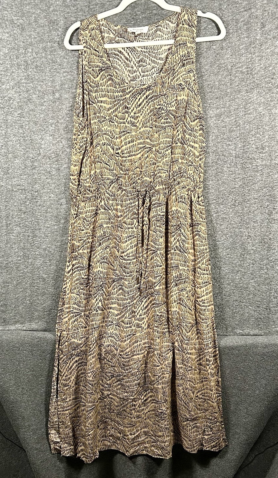 Vince Camuto Womens Brown Sleeveless Maxi Dress Size Medium Boho Summer