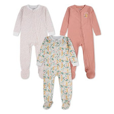 HUGGIES Baby 3-pack Footed Coverall Pajamas Size 3T