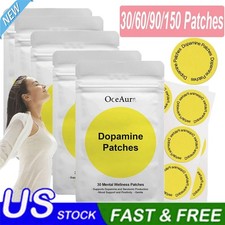 30 150 Patches Dopamine Patches Mood Support and Positivity Mental Wellness JQ
