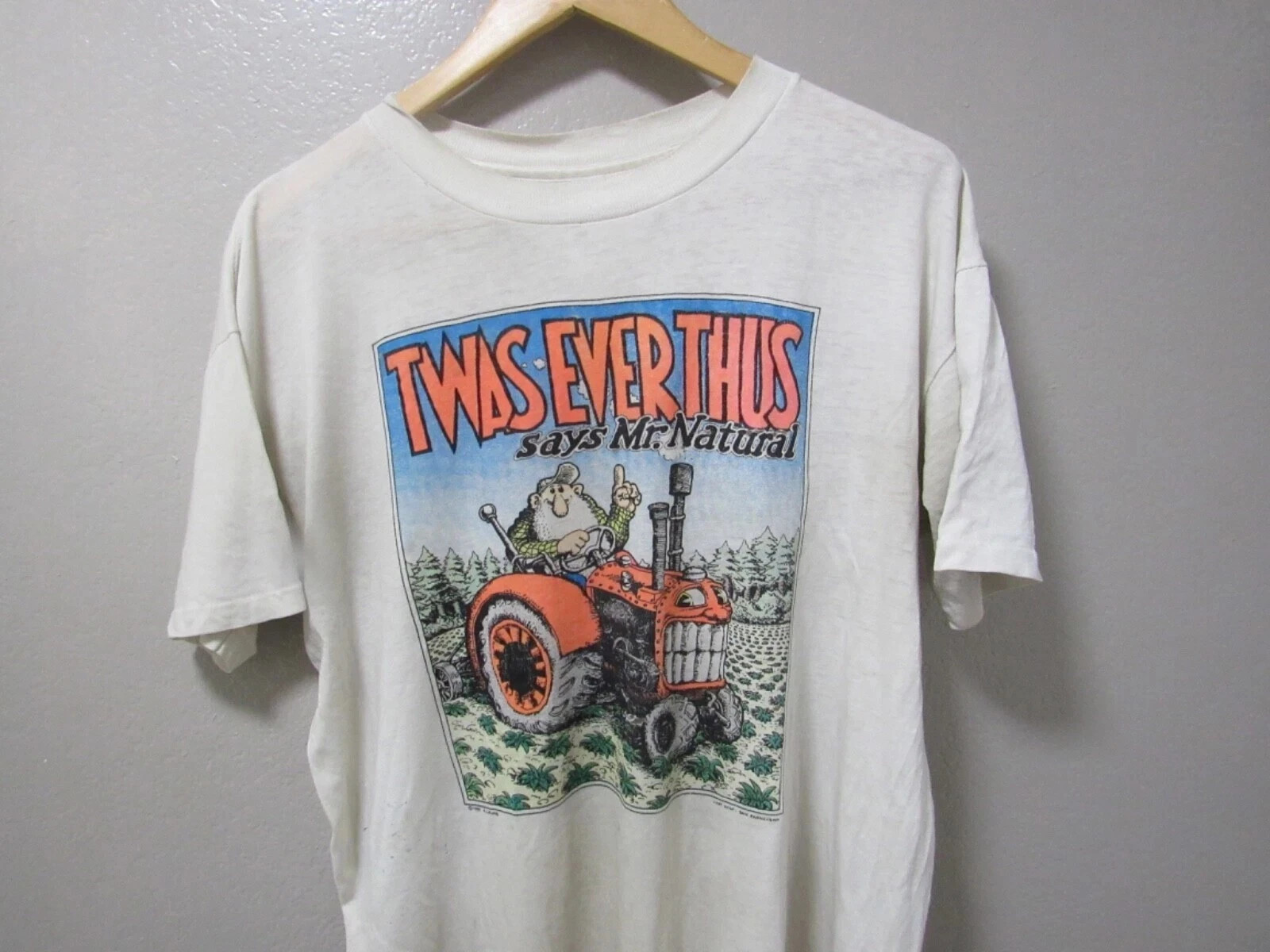 Vintage 1985 Mr Natural Twas Ever Thus R. Crumb Style S-4XL T-Shirt NEW 2025!!!!