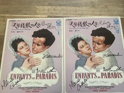 Signed Les Enfants Du Paradis VHD 2-Disc Set Casarès Barrault +2 Japan Import