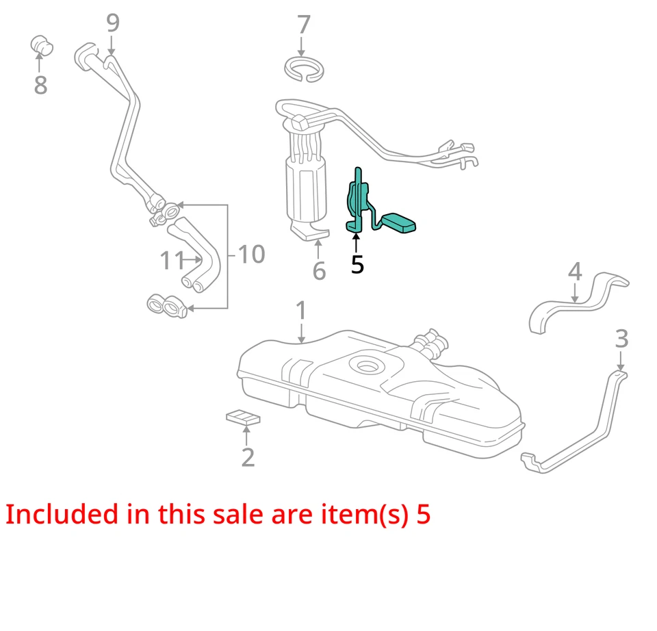 1996-1998 PONTIAC CHEVROLET CAVALIER SKYLARK KIT SENSOR COMBUSTÍVEL LVL 25330392 NOVO - Imagem 2 de 3