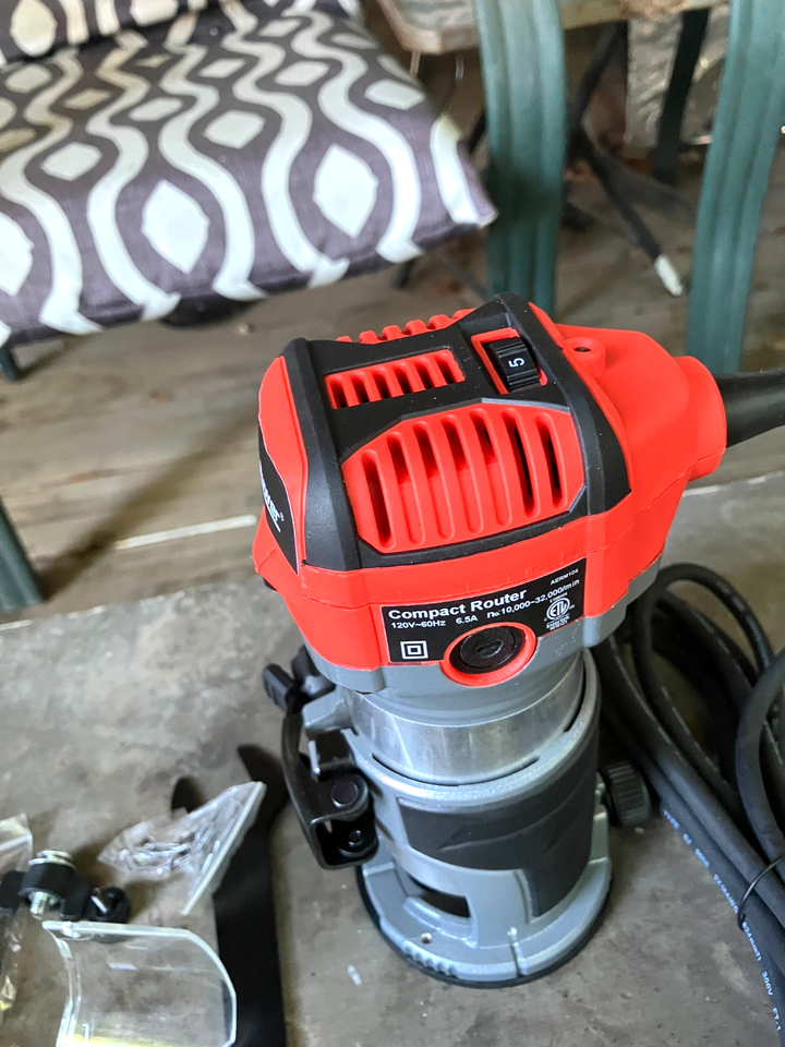 Avid Network Router AVID Router POWER 6.5 Amp 1.25 HP Compact Tools Woodworking Fixed Base ...
