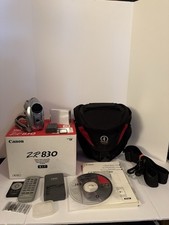 Canon ZR830 MiniDV Camcorder Tested Working Box Remote Charger Case Bundle