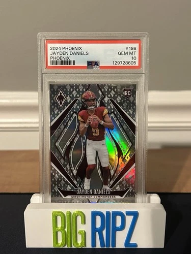 Jayden Daniels 2024 Phoenix #198 Rookie RC Phoenix Prizm /399 | PSA 10 Gem Mt