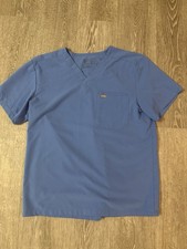 Figs Scrub Top Large Men s Leon Three Pocket Shirt Blue Technical Collection