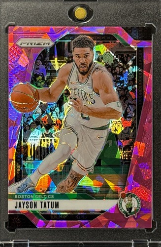 JAYSON TATUM RARE PINK CRACKED ICE REFRACTOR INVESTMENT CARD CELTICS GOAT MINT