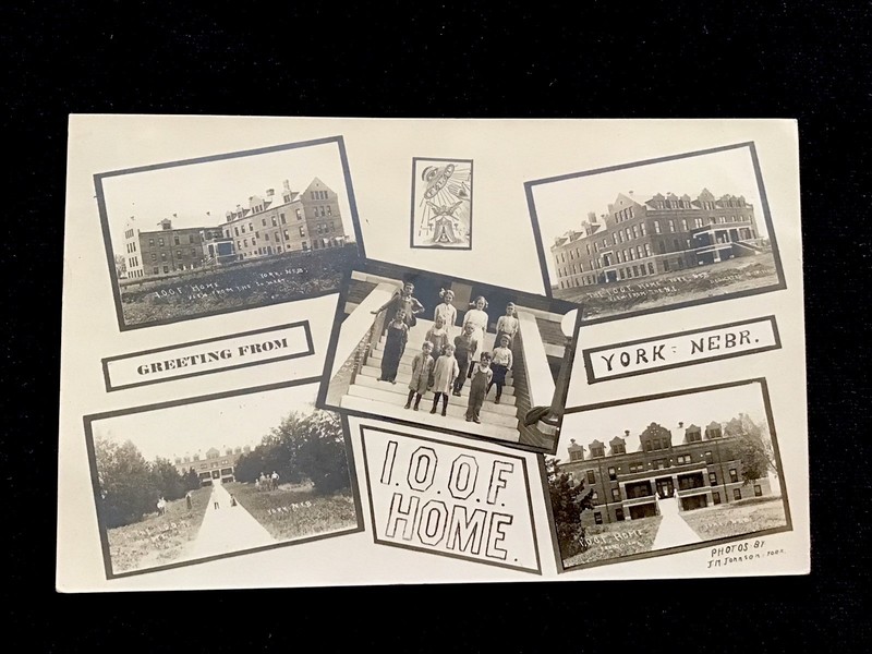 YORK NEBRASKA RPPC MULTIVIEW PC - ODD FELLOWS I.O.O.F. FRATERNAL ORG PHOTO PC