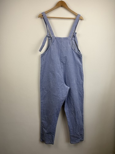 Lucy & Yak Size UK 12 Dungarees Lilac Cord Corduroy Organic Cotton Pockets - Picture 3 of 5