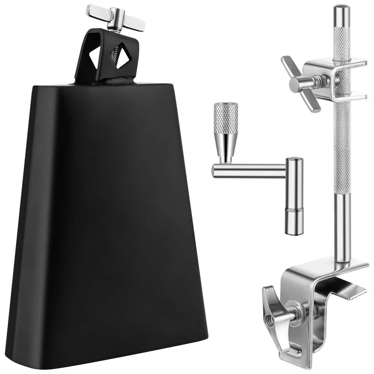 TAMAカウベル BLACK COWBLL COWBLLホルダー Buy 6 Inch Cowbell and Cowbell Clamp, Cowbell Holder Percussion