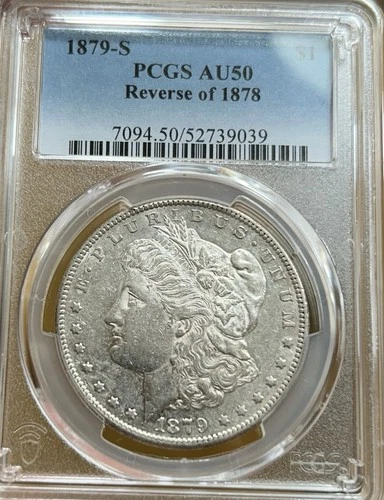 1879-S Reverse of 1878 Morgan Silver Dollar PCGS AU50