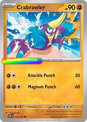 Crabrawler 114/197 Obsidian Flames Reverse Holo