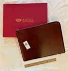 Bosca Old Leather 16" Portfolio/Envelope Dark Brown 910-58 MSRP $335. NWT w/Box