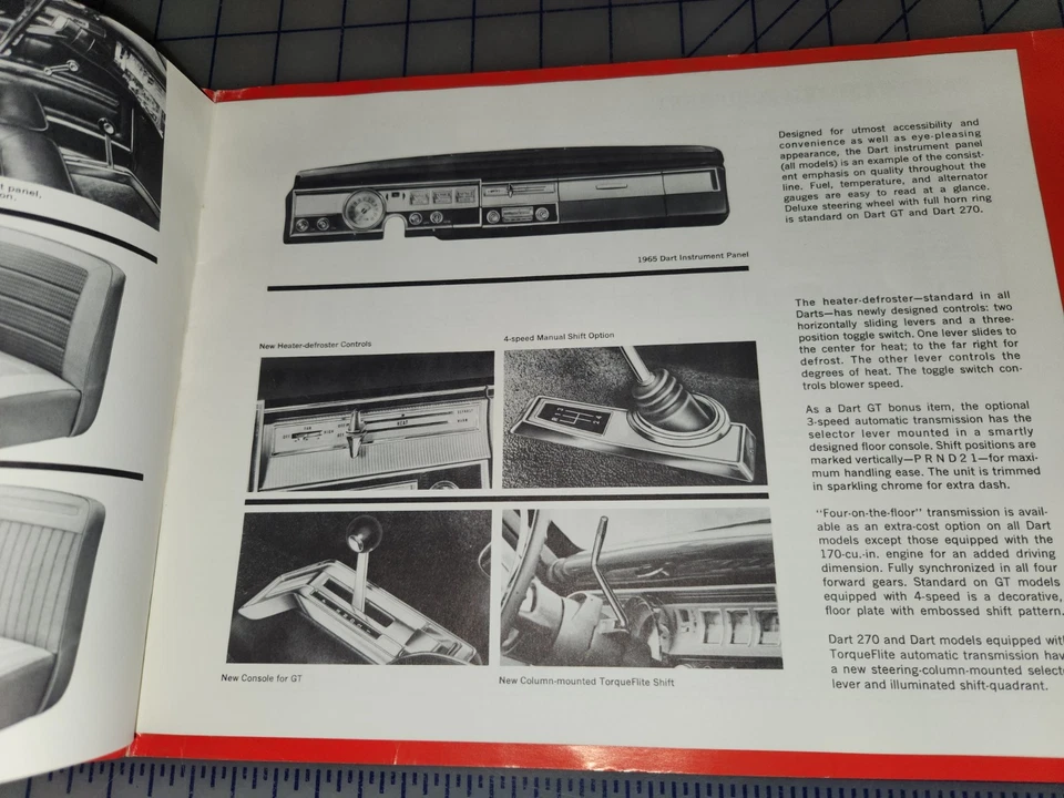 Dodge Custom Polara Monaco Coronet 1965 camión de dardos folleto Foto 3 de 4