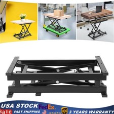 Electric Lift Table Single Scissor Lifting Platform 350lbs Remote Control New
