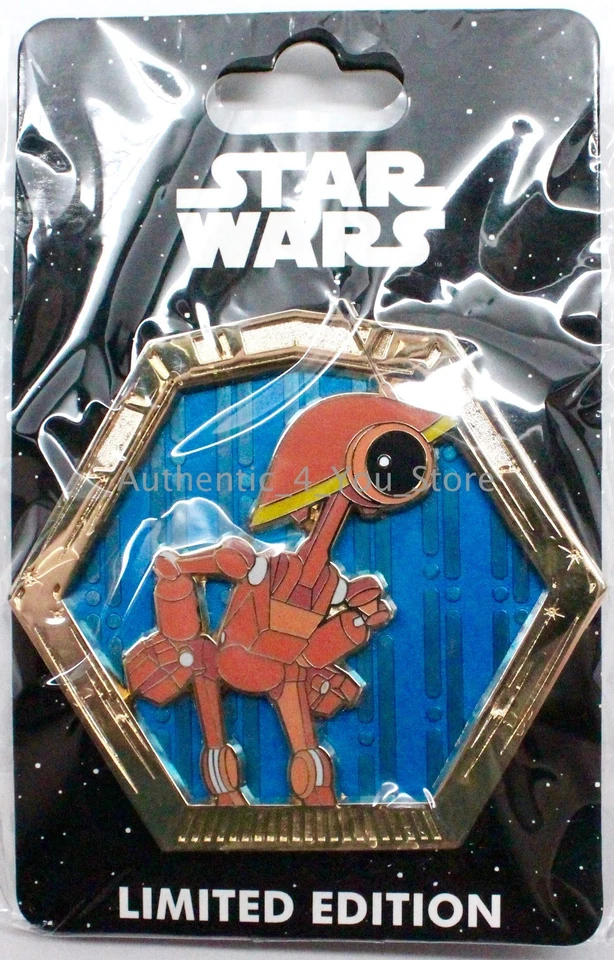 NEW 2017 D23 Walt Disney Imagineering WDI Star Wars Droids Pit Droid Pin LE 300 - Image 2 of 3