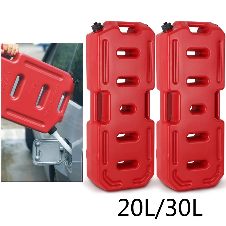 Tanque de reserva 20L 30L tanque de gasolina combustível recipiente para Jeep caminhão carro ATV motor - Imagem 2 de 4